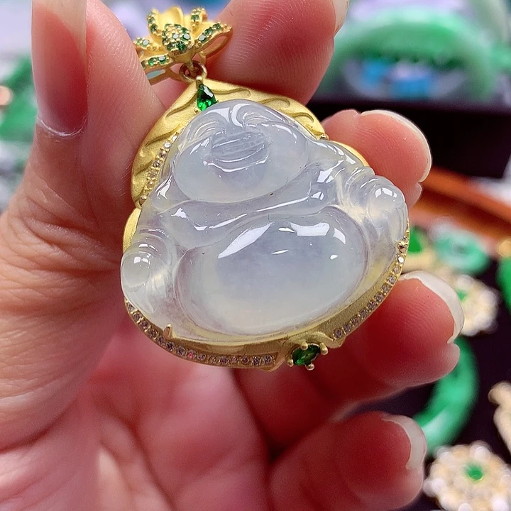 颈饰银S925镶嵌翡翠翡翠