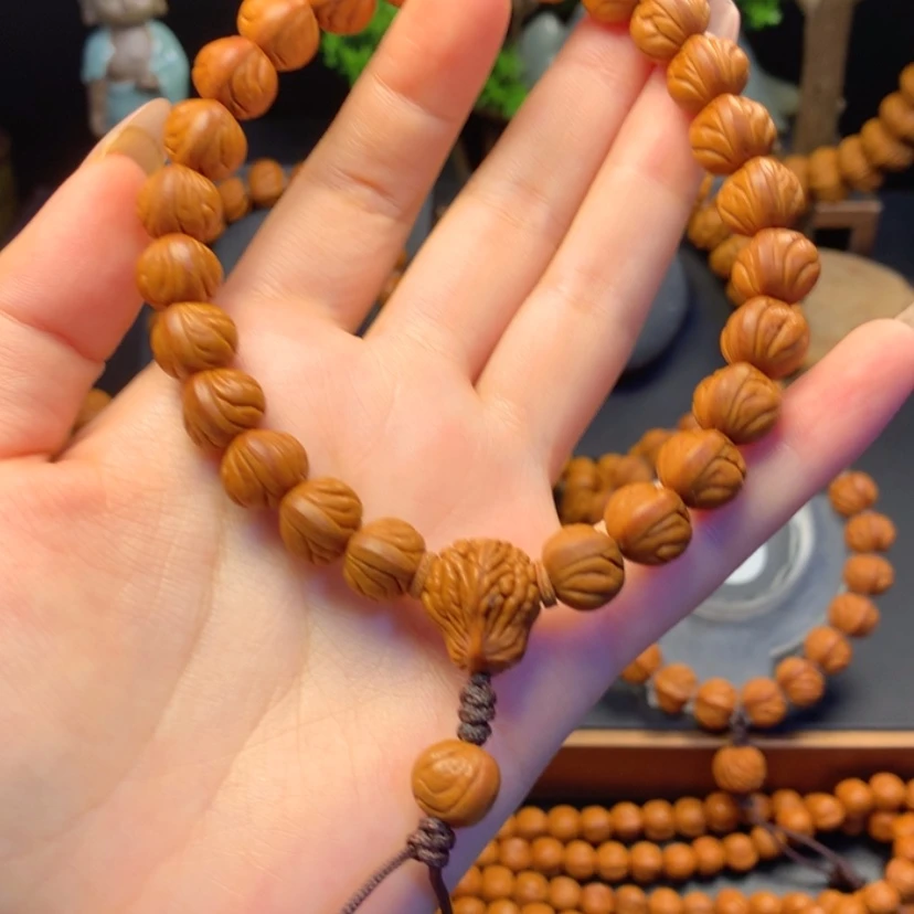 【闪购商品】桃核手串孙*i野生玉龙脊11