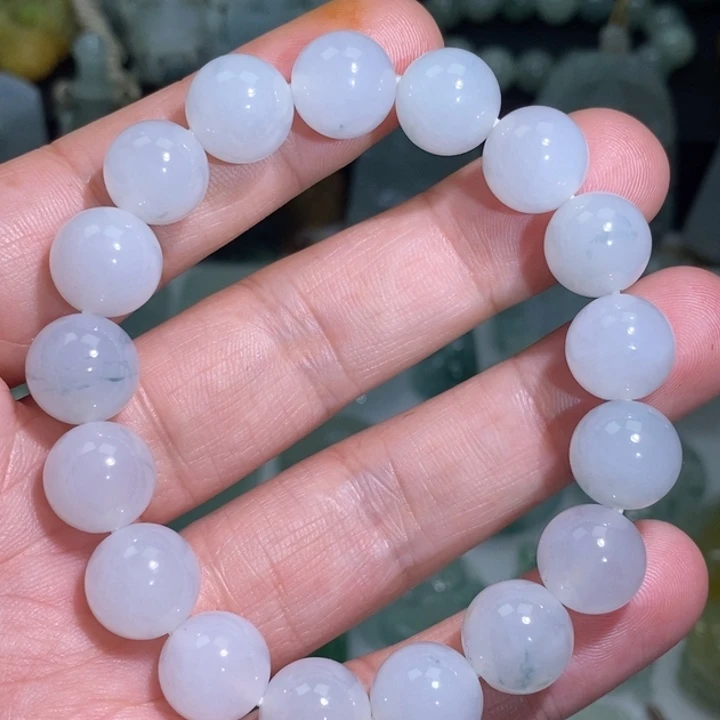 定制翡翠未镶嵌珠链
