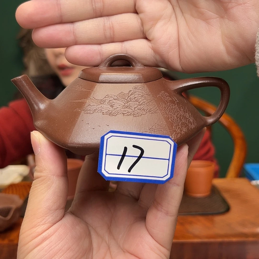 紫砂茶壶六方合瓢