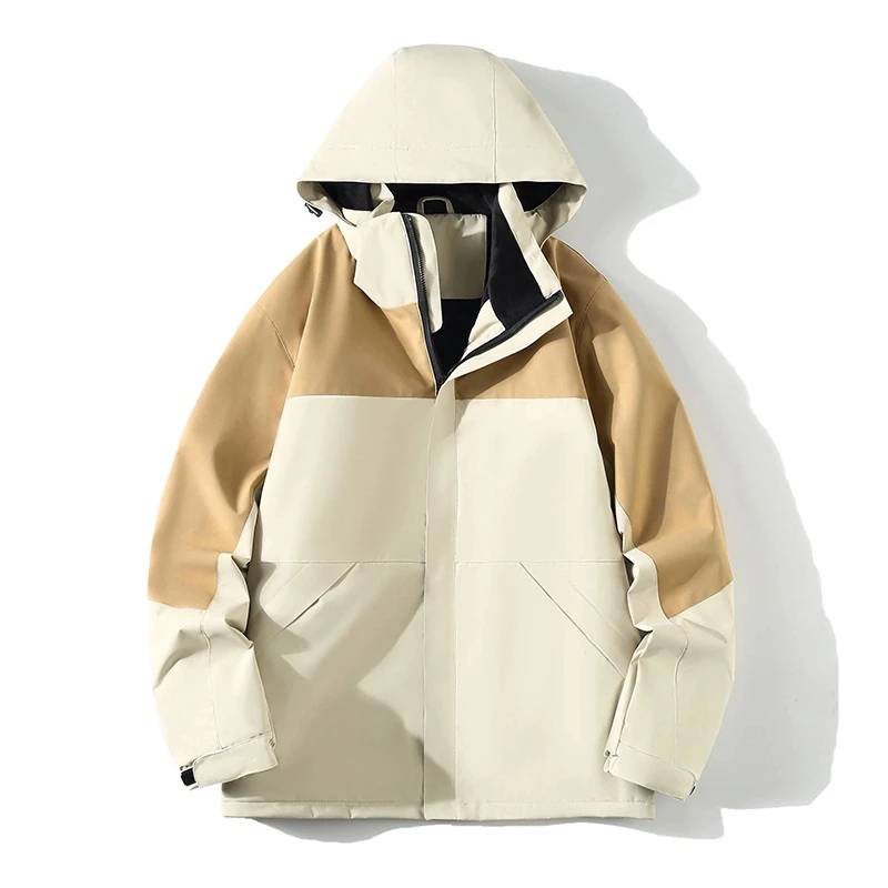 抗寒加绒冲锋衣工作服登山服外套男女情侣加厚一体保暖秋冬外套