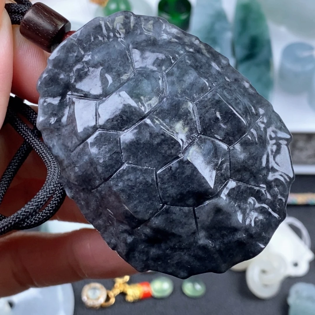 翡翠未镶嵌吊坠(不含链)龟背