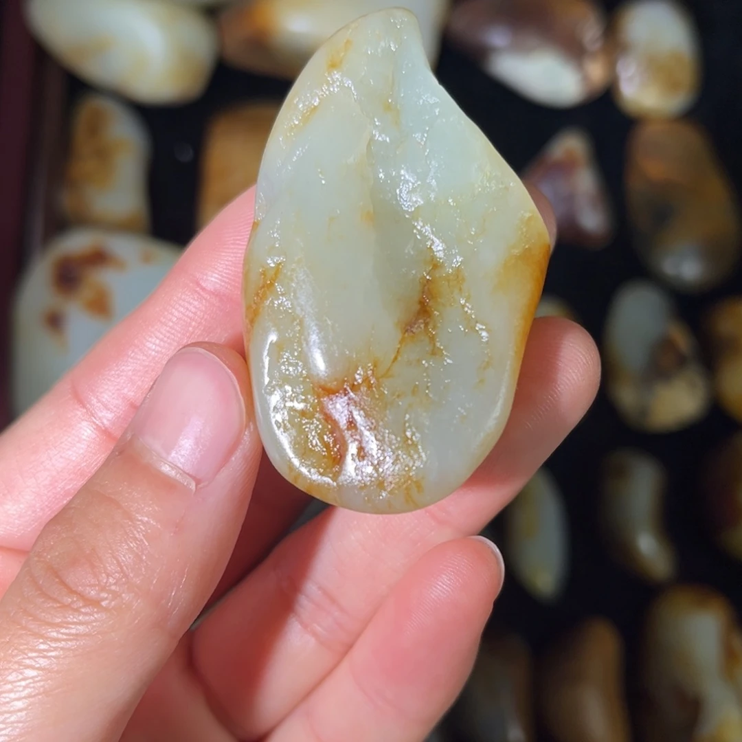 和田玉未镶嵌挂件65g