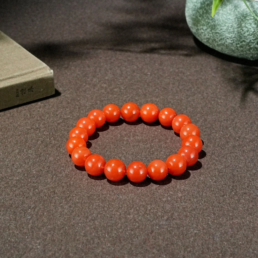 天然南红玛瑙滴水洞手串 YC2710130