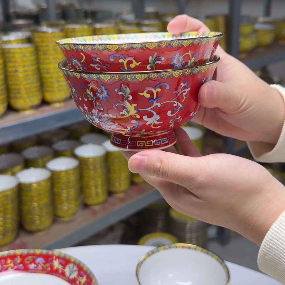 景德镇珐琅彩餐具