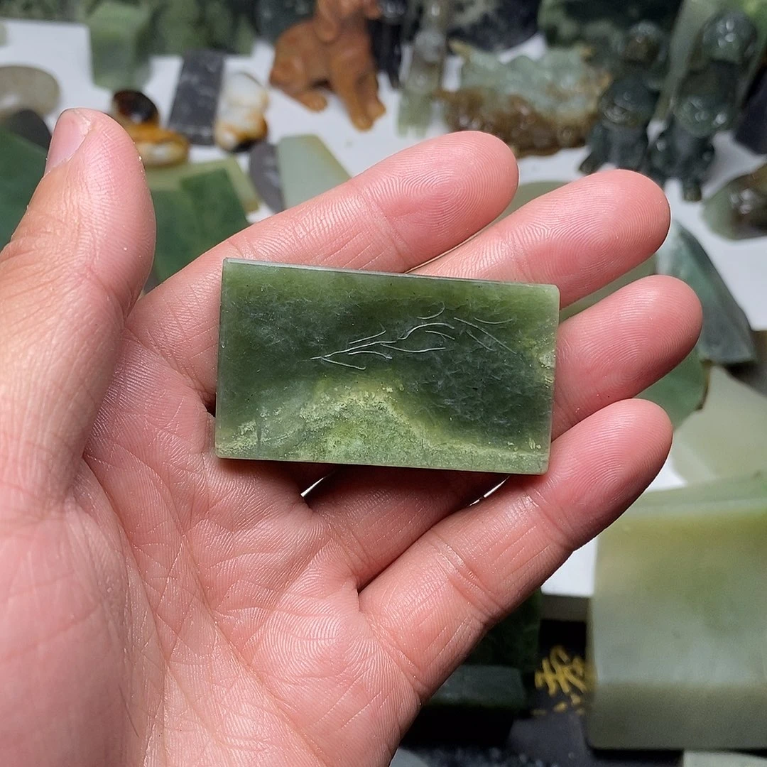 未镶嵌和田玉（糖玉）笔搁