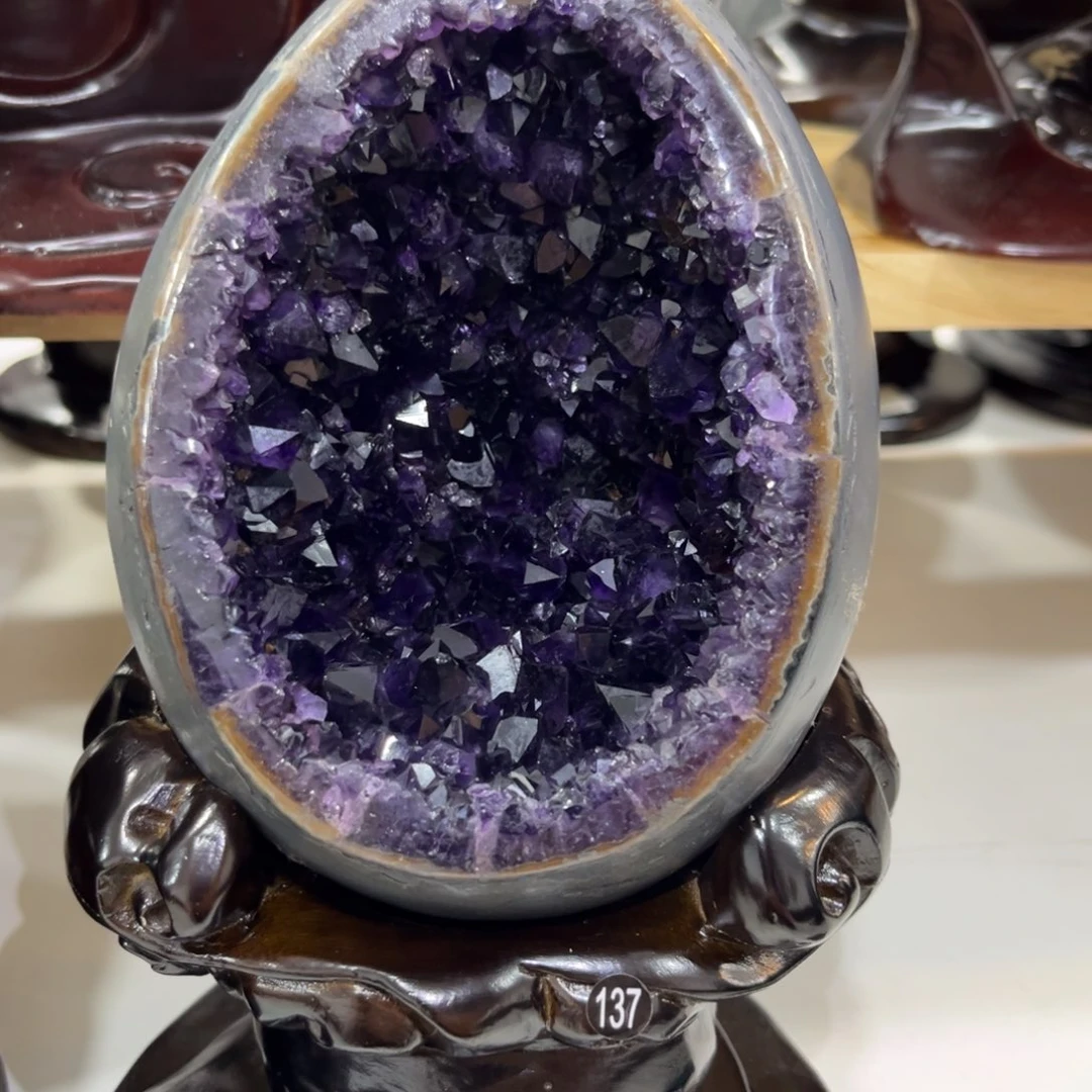 摆件紫晶未镶嵌水晶