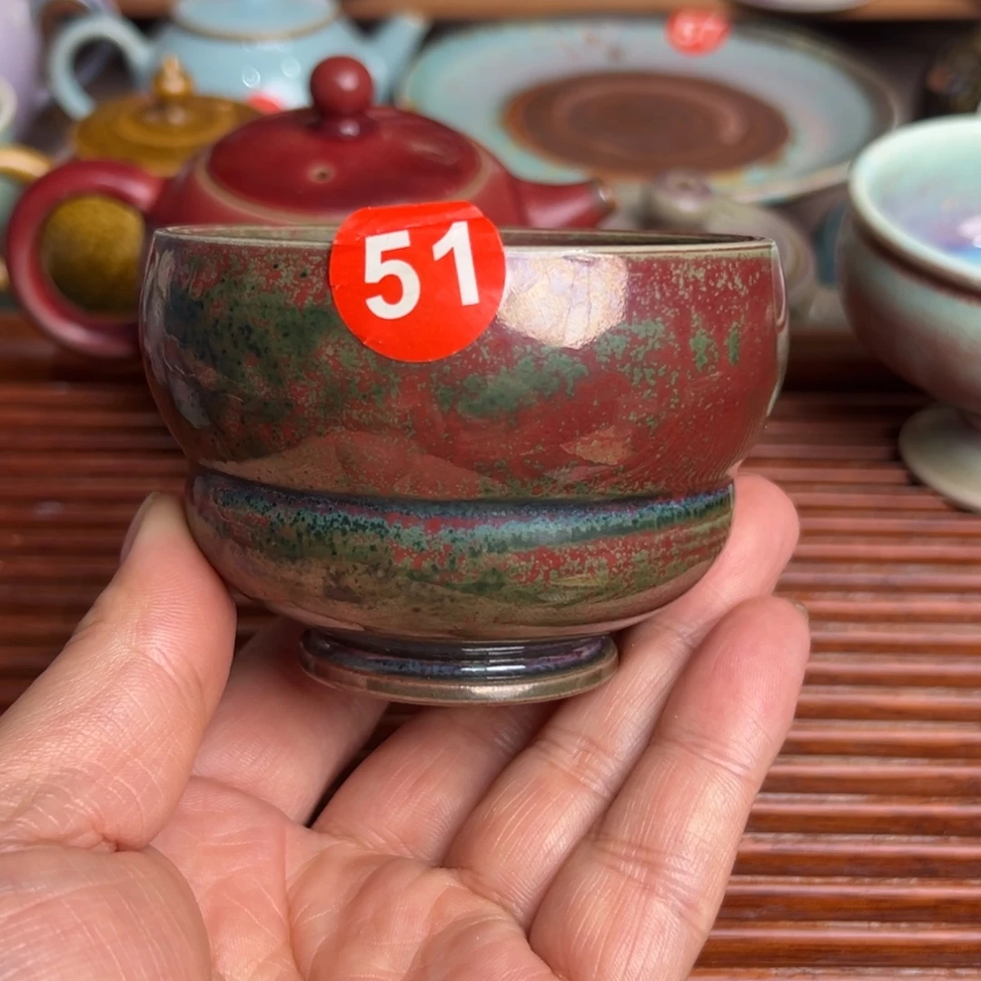 手工制作钧窑茶器