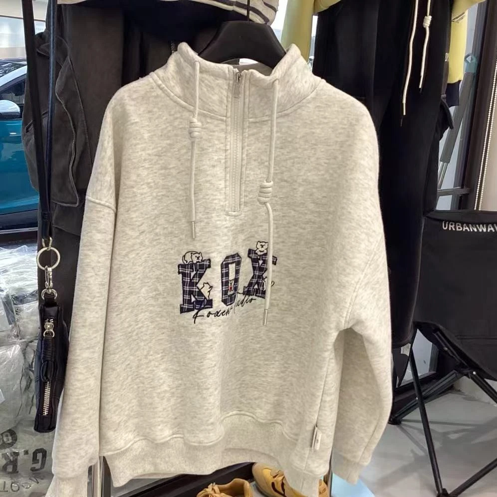 SY潮童 82300半拉链抽绳卫衣