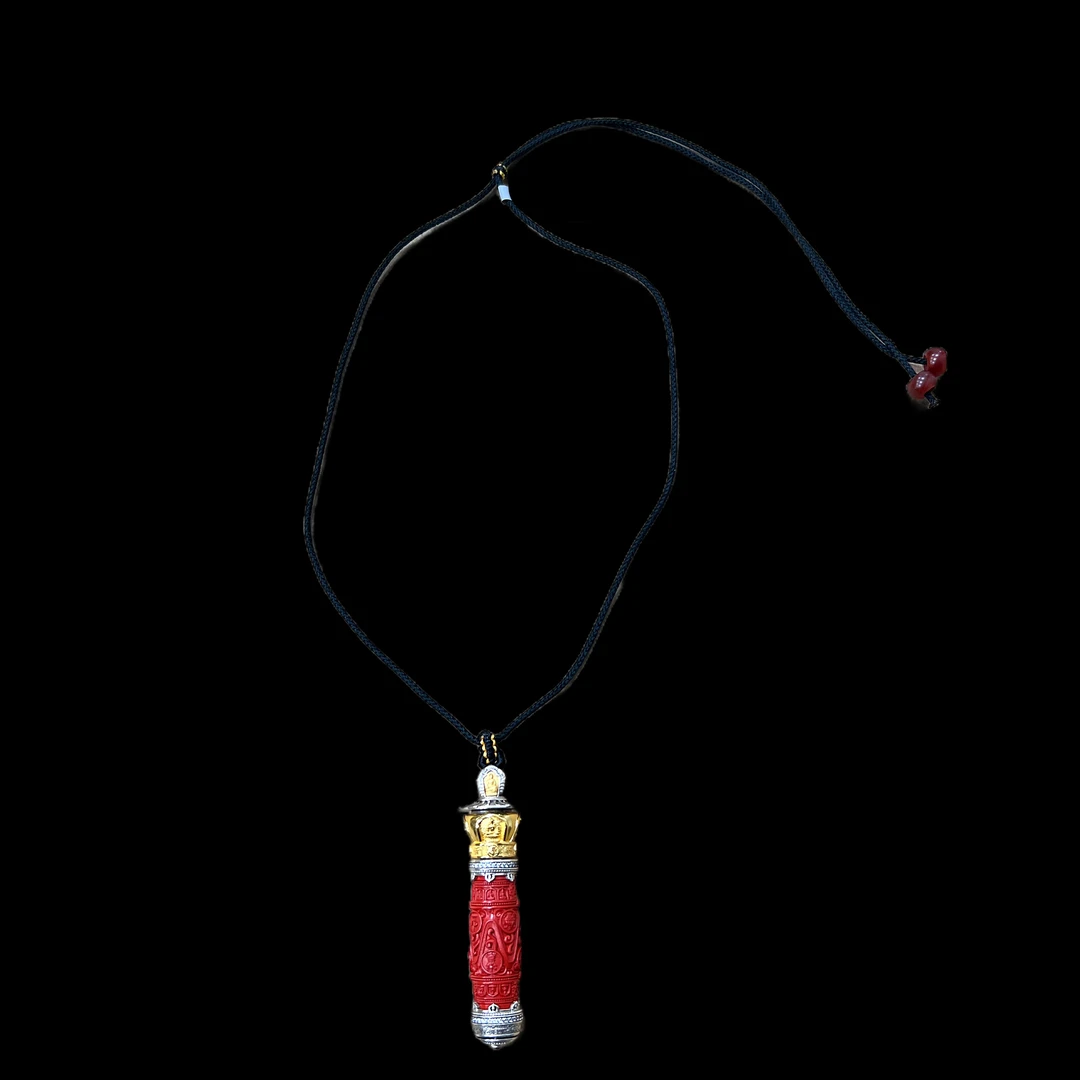 含辰砂工艺品V6932 朱砂项链(五方佛)