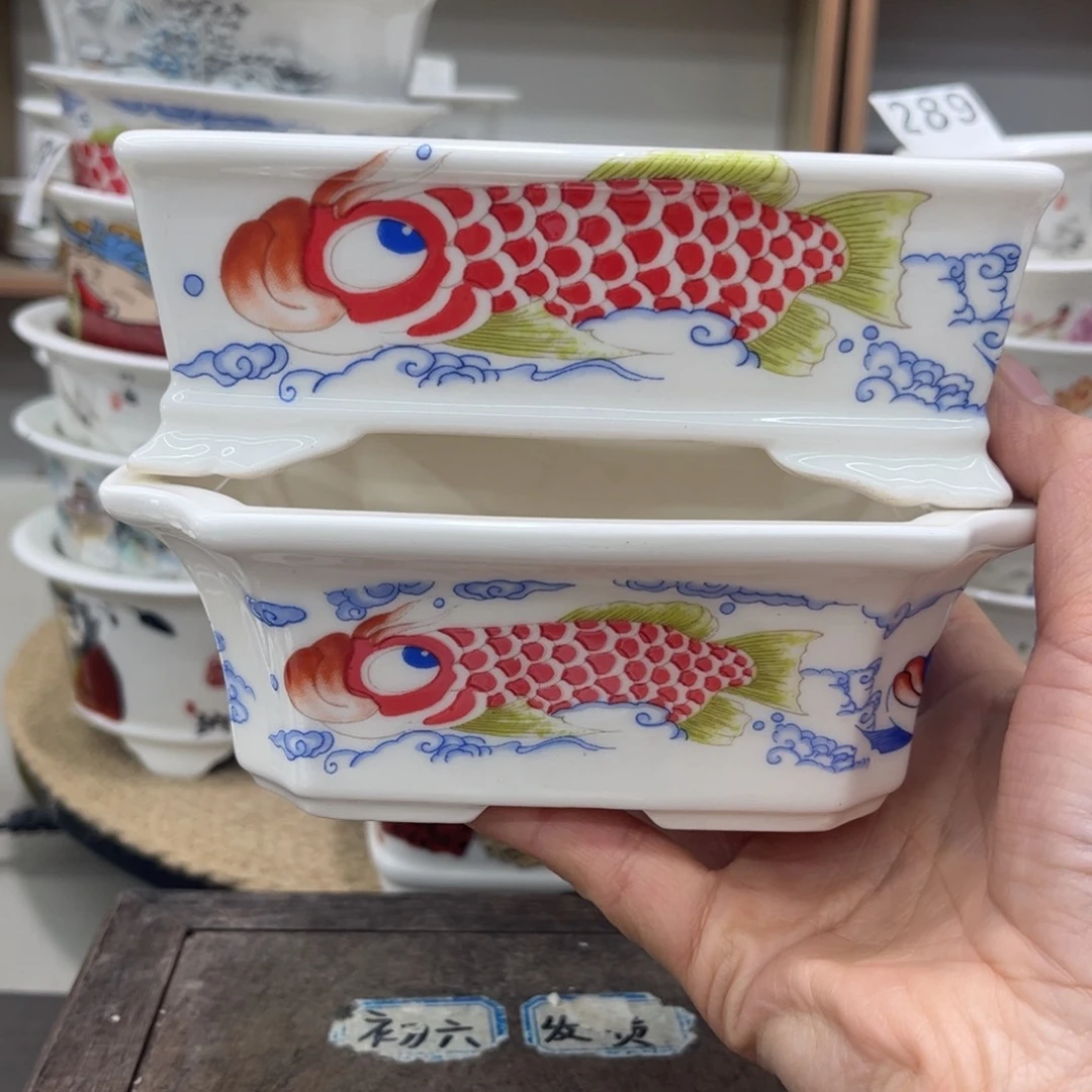 s***r星宇高温贴画花盆2只