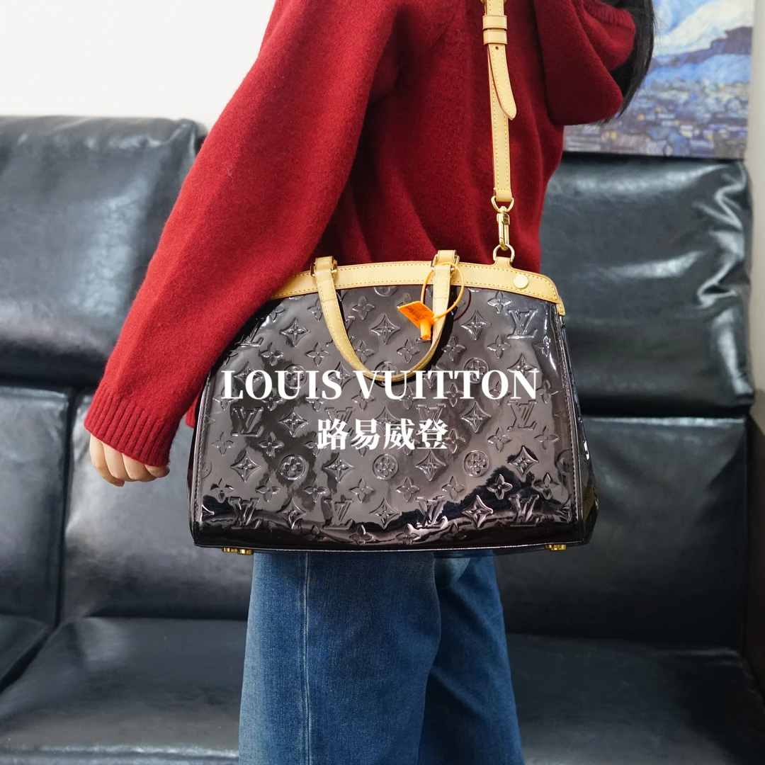 95新 LouisVuitton/路易威登 LV/漆皮医生包/大