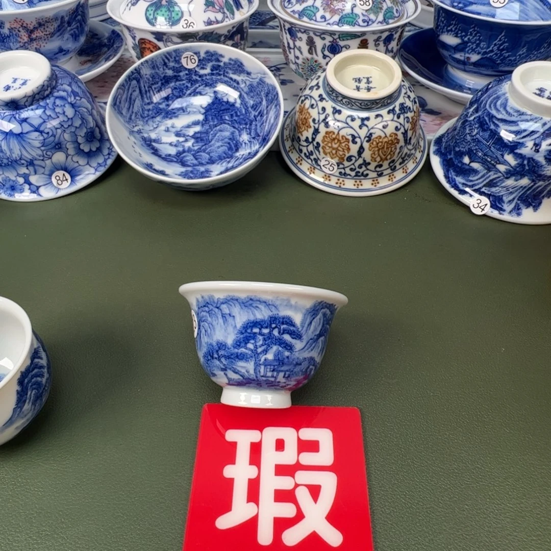 景德镇纯手工纯手绘茶具木木54