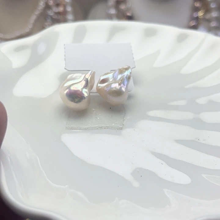 未镶嵌淡水珍珠耳饰【纯恬】