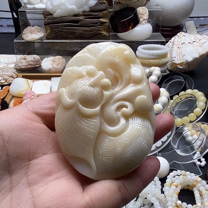 非金属贝壳手把件