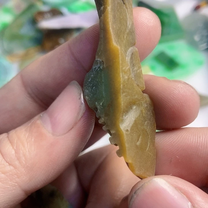 翡翠散珠天然翡翠A货挂件