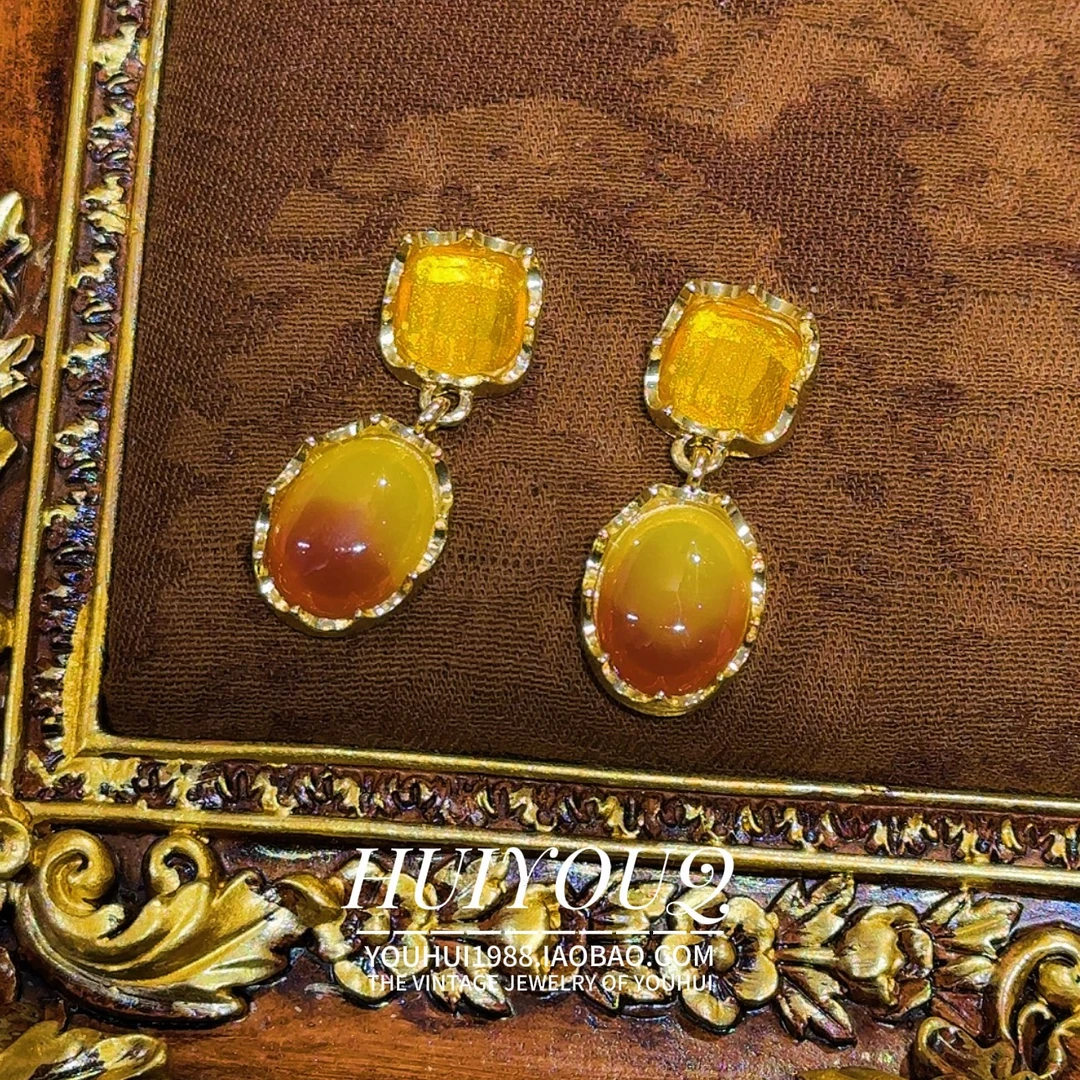 铜合金耳饰 铜合金耳饰 铜合金【暮色】高级火焰耳钉311