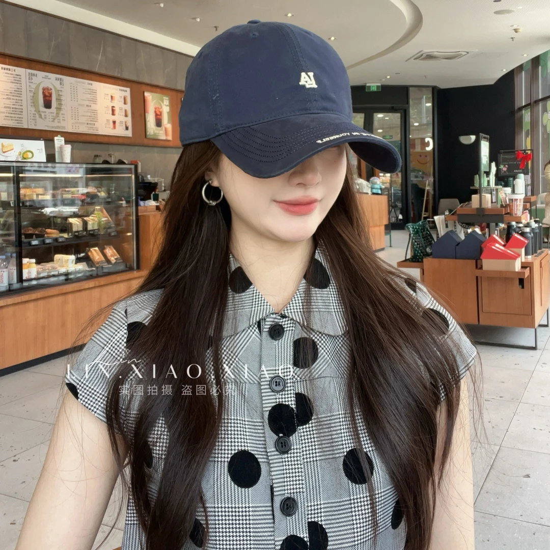 韩版新款 LA 小字母刺绣 百搭软顶修饰脸型显脸小棒球帽