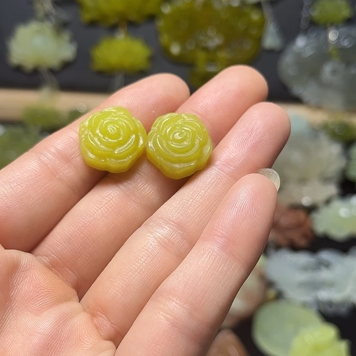 未镶嵌蛇纹石玉发饰