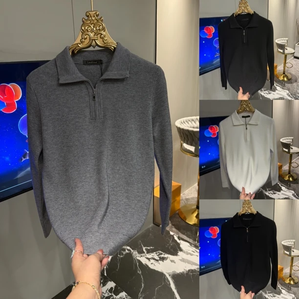 「星漓轻奢出品」6339/XINGLI/2025/高端欧货羊毛混纺男士针织衫