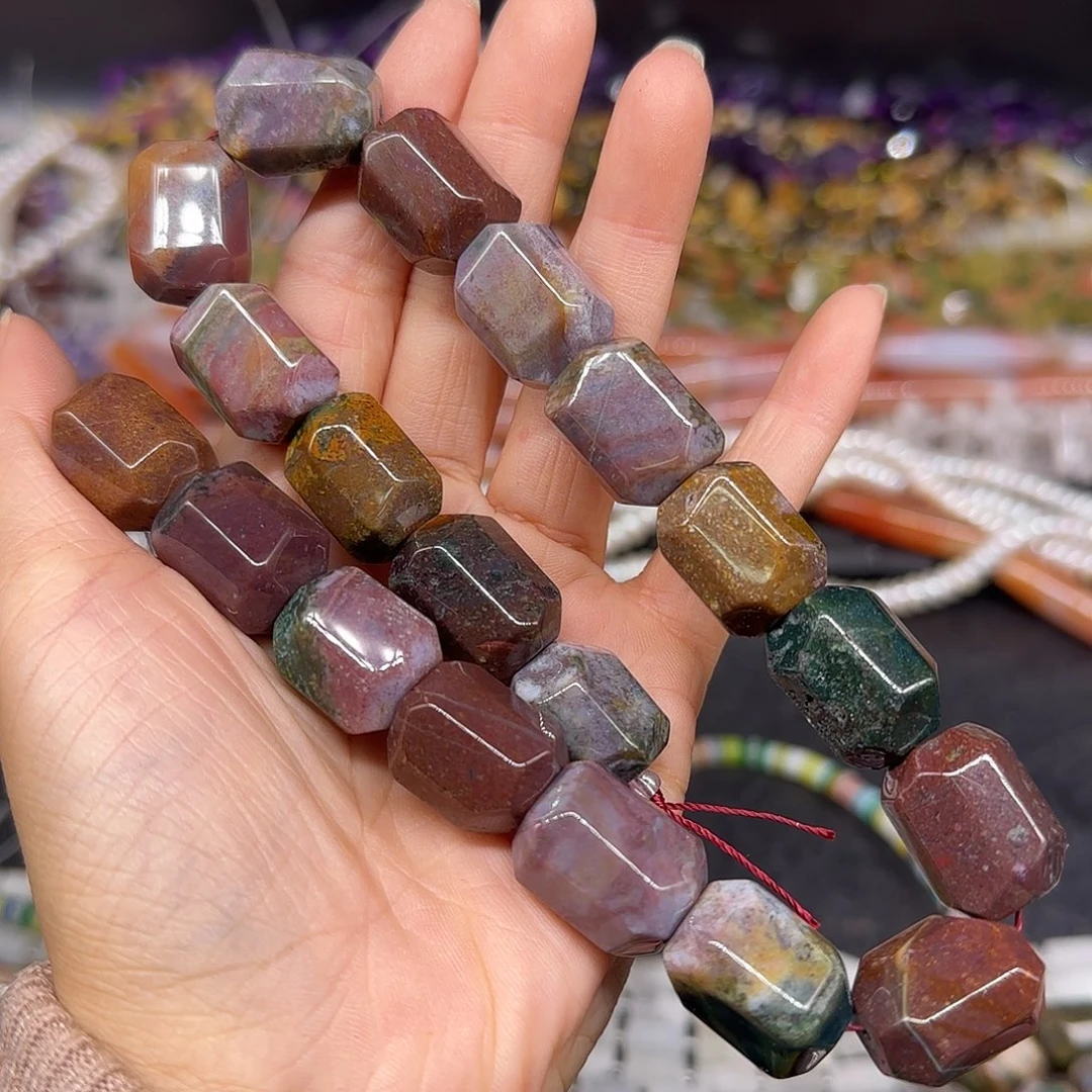 玛瑙/玉髓合金珠宝半成品印度玛瑙14-20mm一条