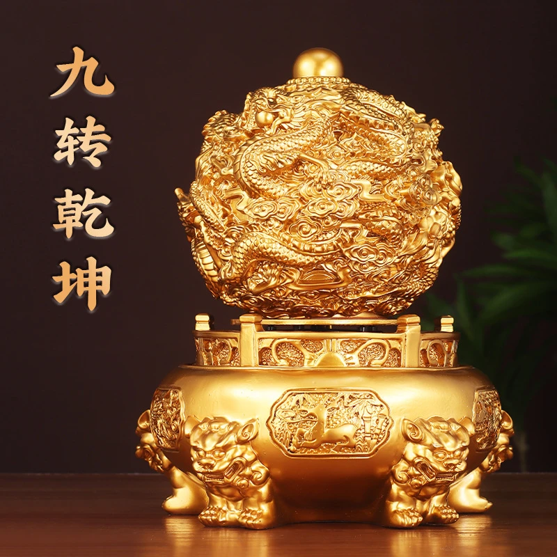 九转乾坤鼎寓意吉祥如意富贵长存 摆件