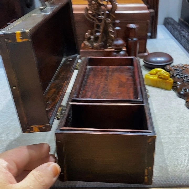 木黄花梨文玩盒一只