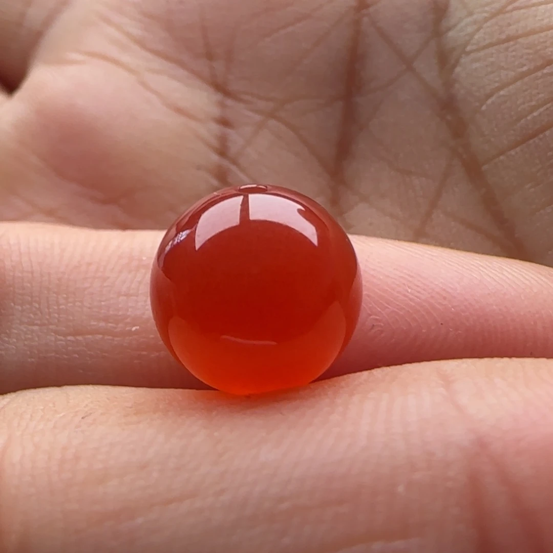 未镶嵌圆珠11白纹南红玛瑙