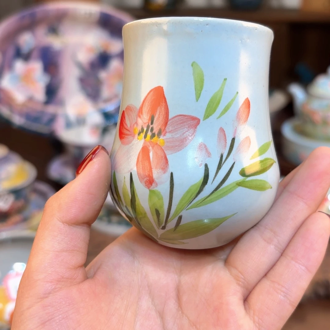 景德镇手绘高温釉下彩陶瓷茶具