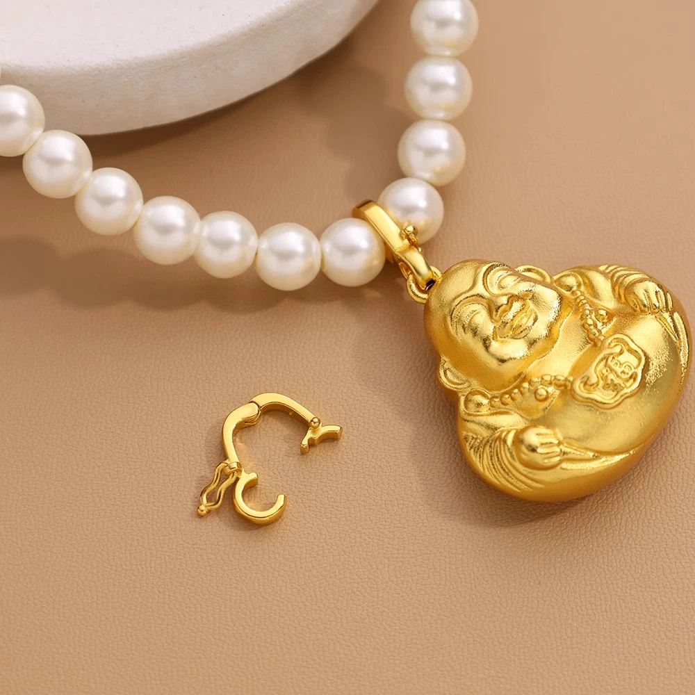 镀18k黄金色万能扣头通用配饰吊坠扣头项链挂件DIY多功能扣头配件