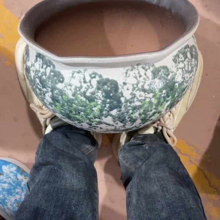 花盆红泥口径27高度17一只正品