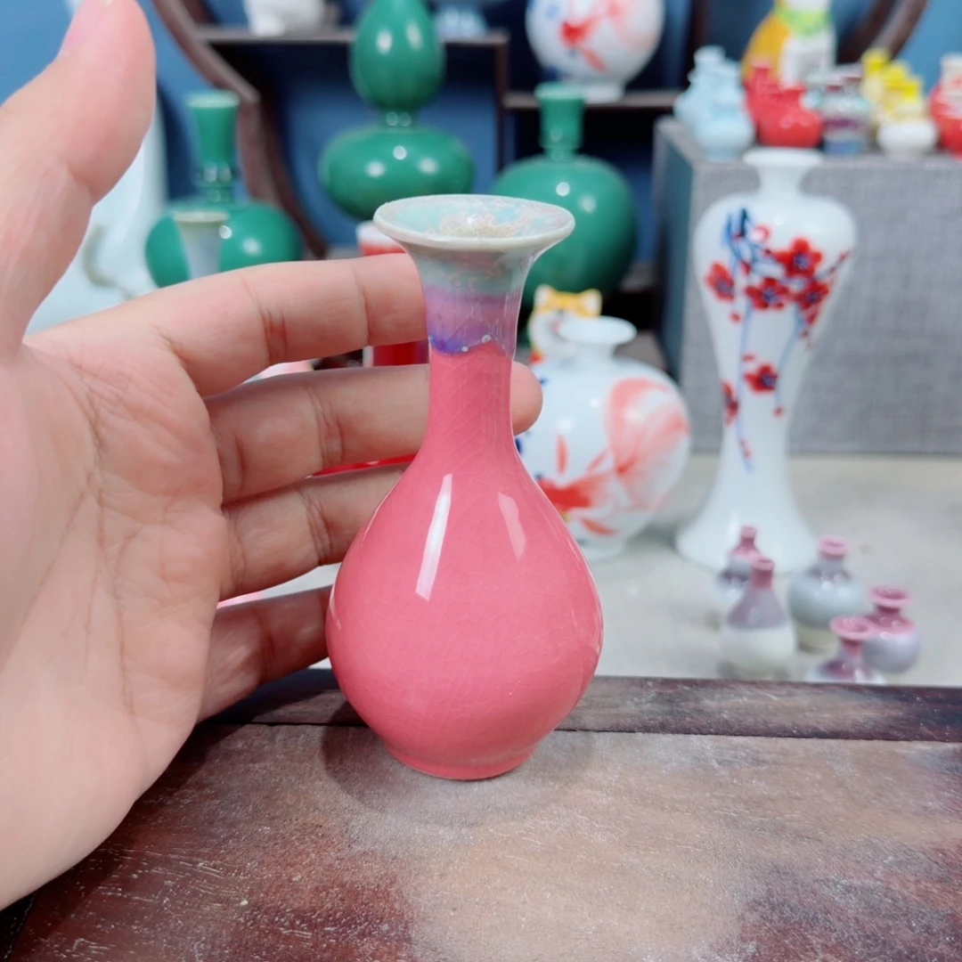 陶瓷手工小花器摆件