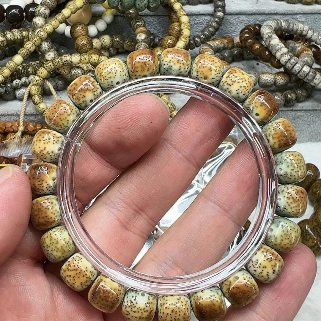 星月菩提手串70高端火烧云星月菩提单圈1.0