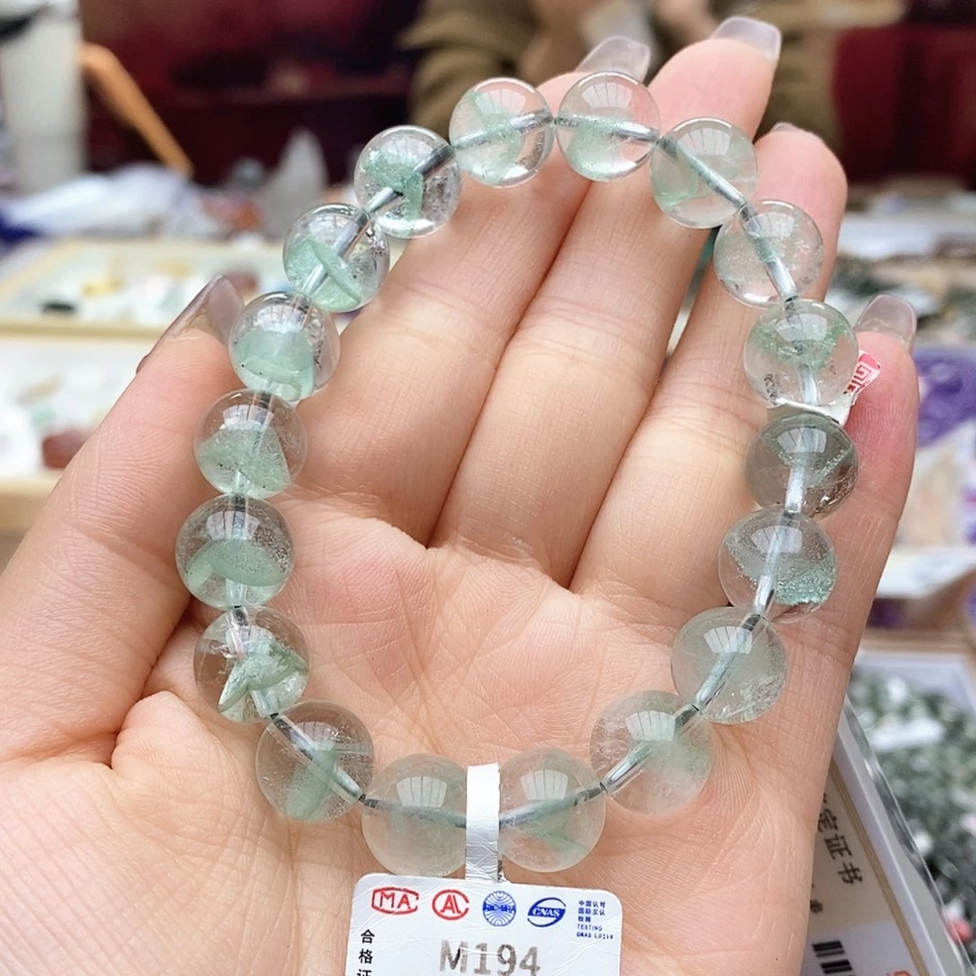 水晶手链未镶嵌M194 翠绿幽灵金字塔