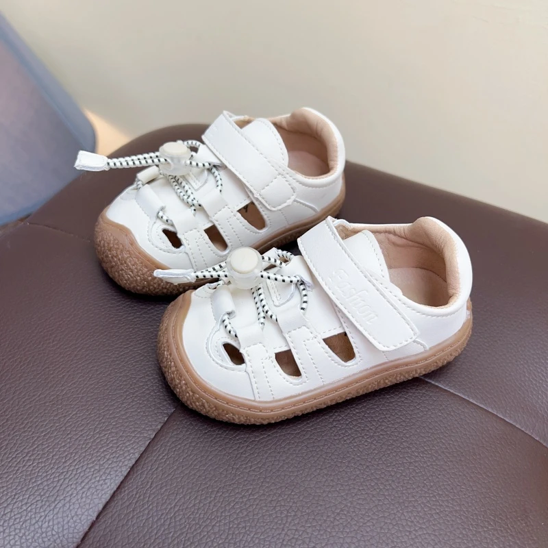 男女童宝宝皮鞋春夏包头防踢婴幼儿机能学步鞋1-2-3岁凉鞋小童鞋