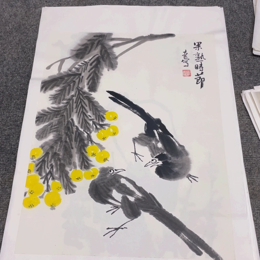 国画1.4平尺纯手绘国画作品