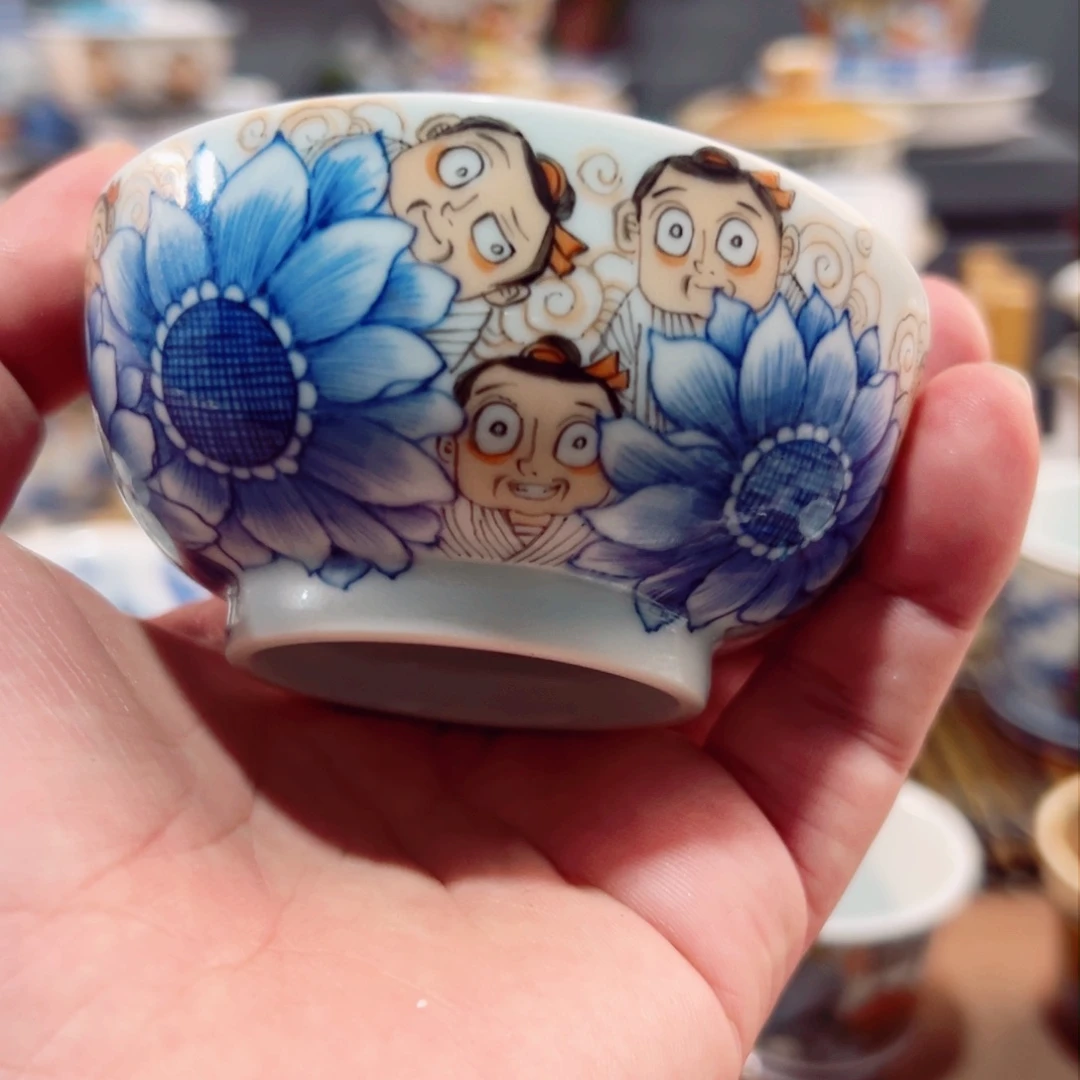 杯敦**墩景德镇手工手绘