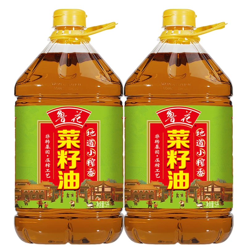 小榨香菜籽油5L*2地道小榨香非转基因压榨工艺精品家庭装