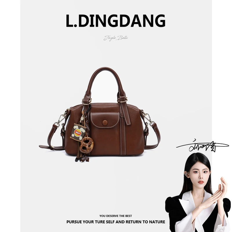 【刘叮当甄选】休闲手提枕头包女士包包8002066-1