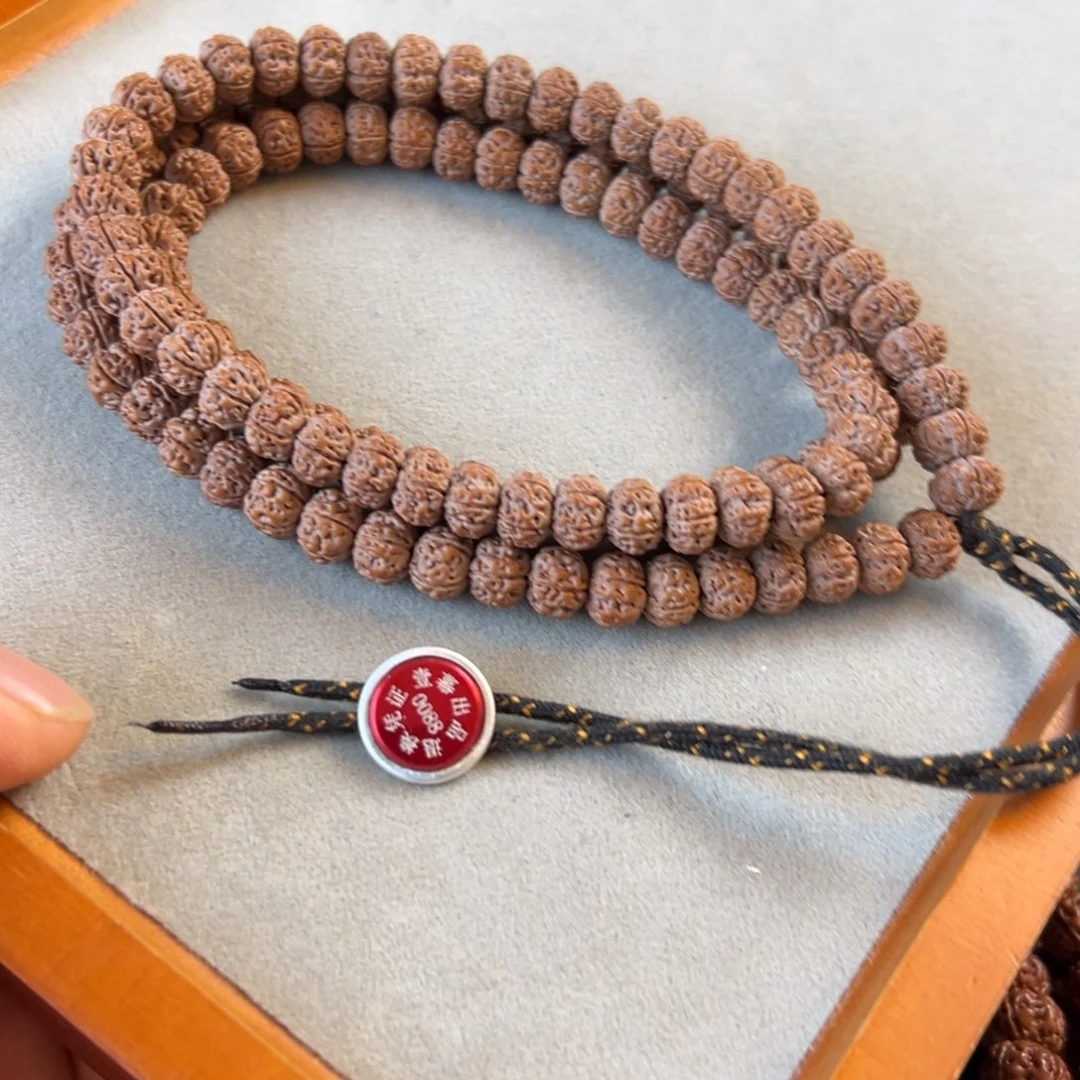 金刚菩提手串凹底梅花108尺寸9