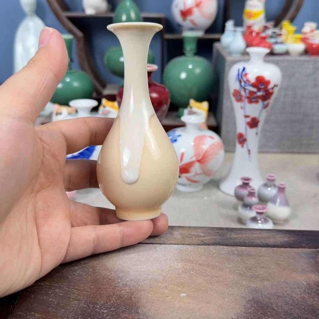 陶瓷手工小花器摆件