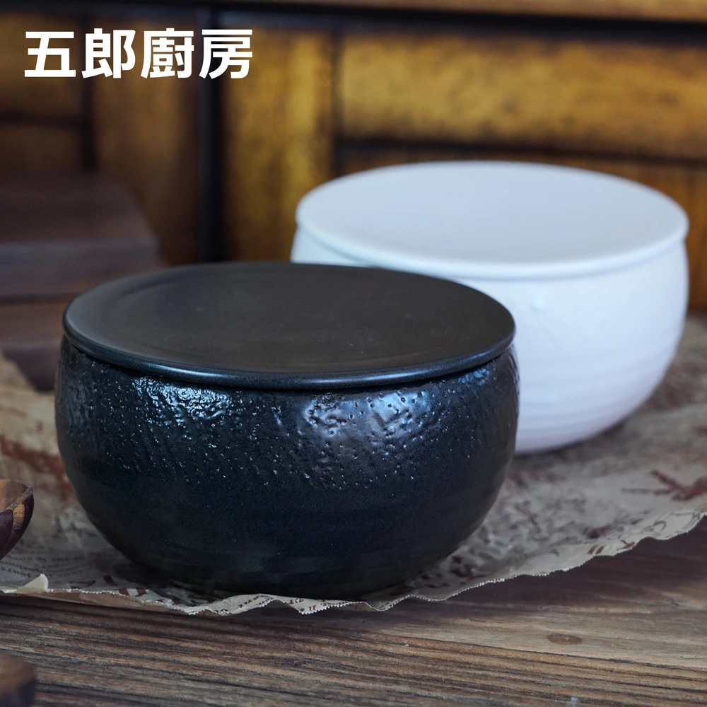 五郎 日本进口 伊贺烧米罐 微波炉加热米饭 汤碗面碗