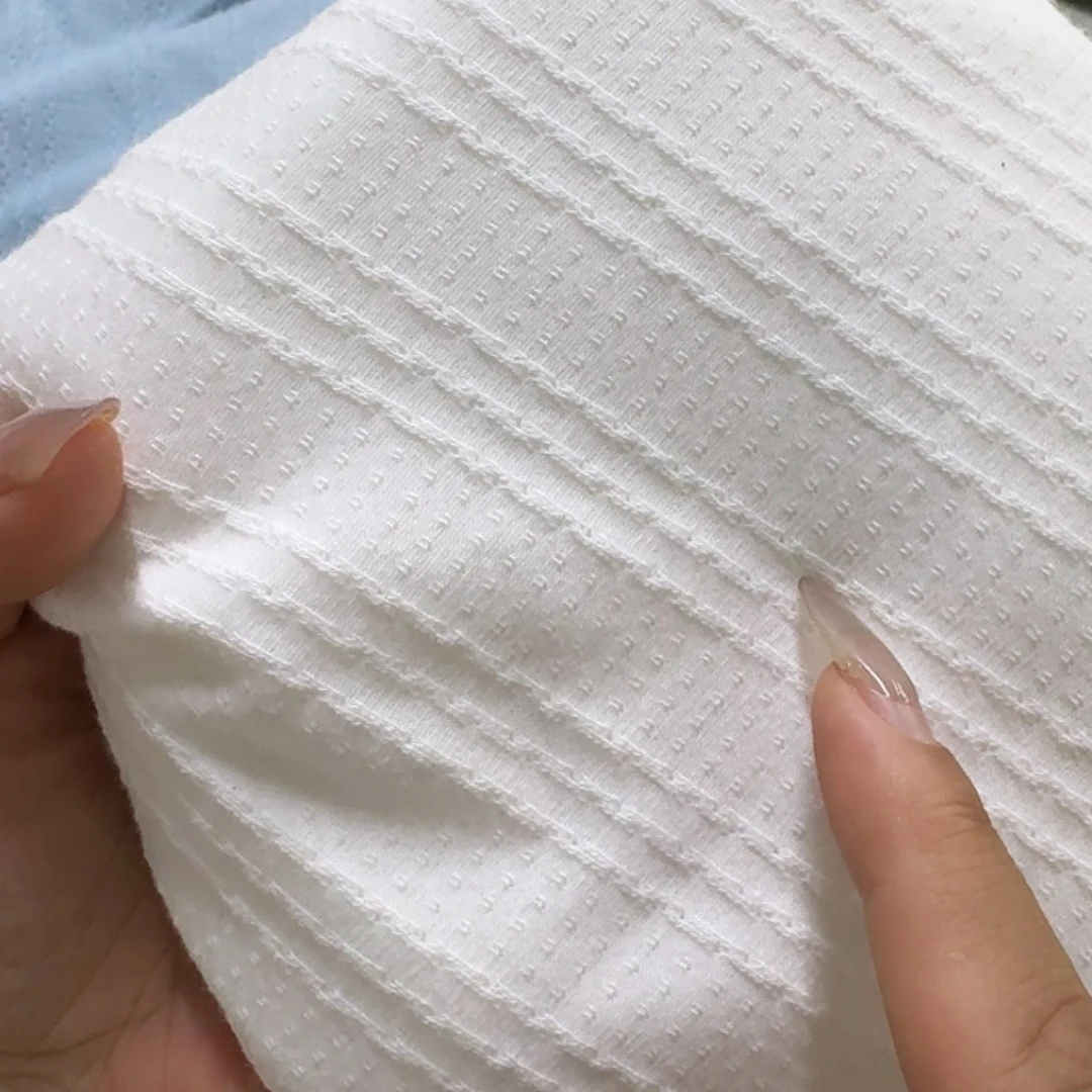 棉537号三福白色提花一米