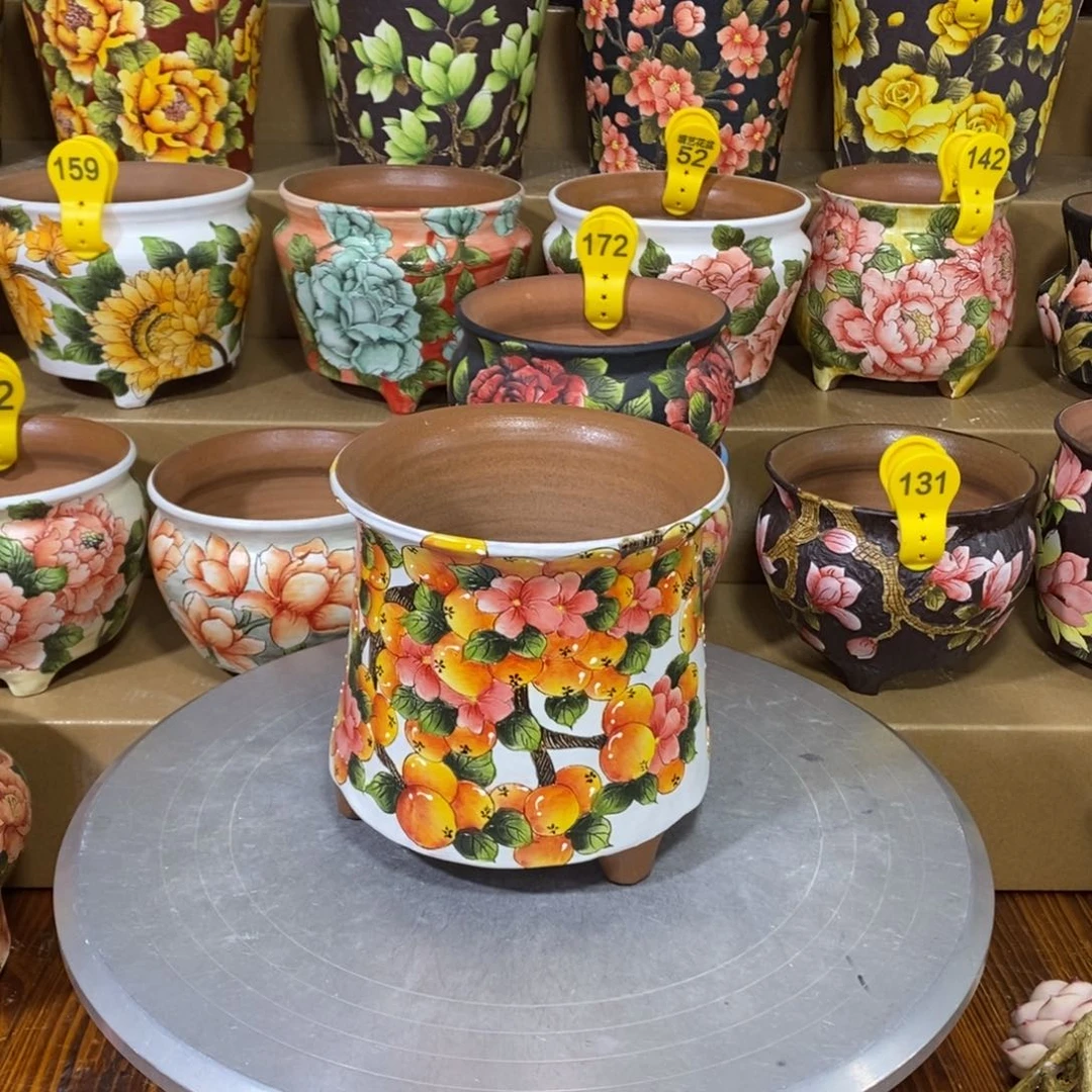 景德镇精品陶瓷花盆14.5/14.5