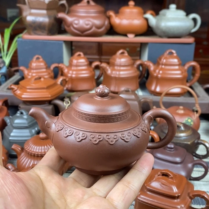 紫砂茶壶云肩如意150cc原矿老底曹青双十一特价