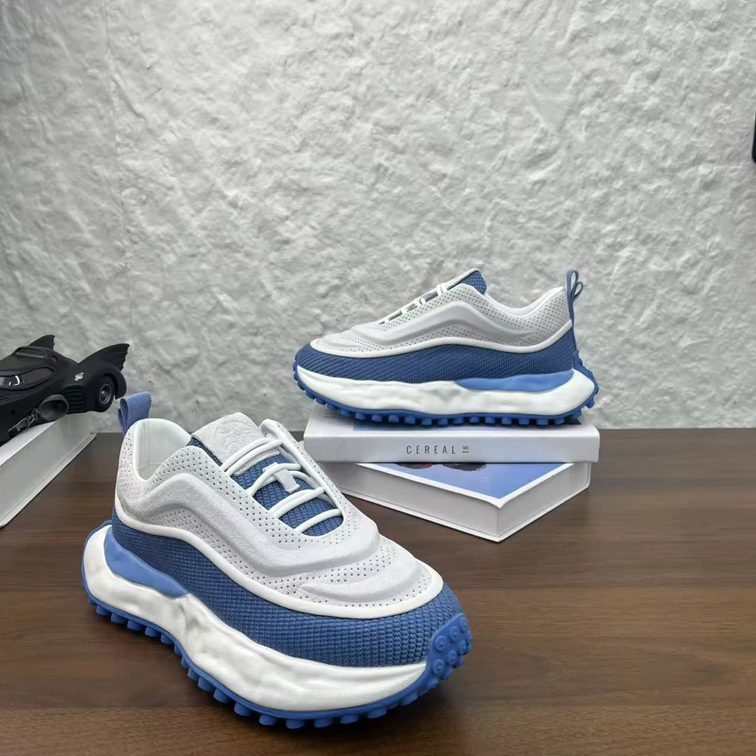 《广州潮品》888-275秋季纯色增高潮流时尚运动潮鞋休闲厚底老爹鞋