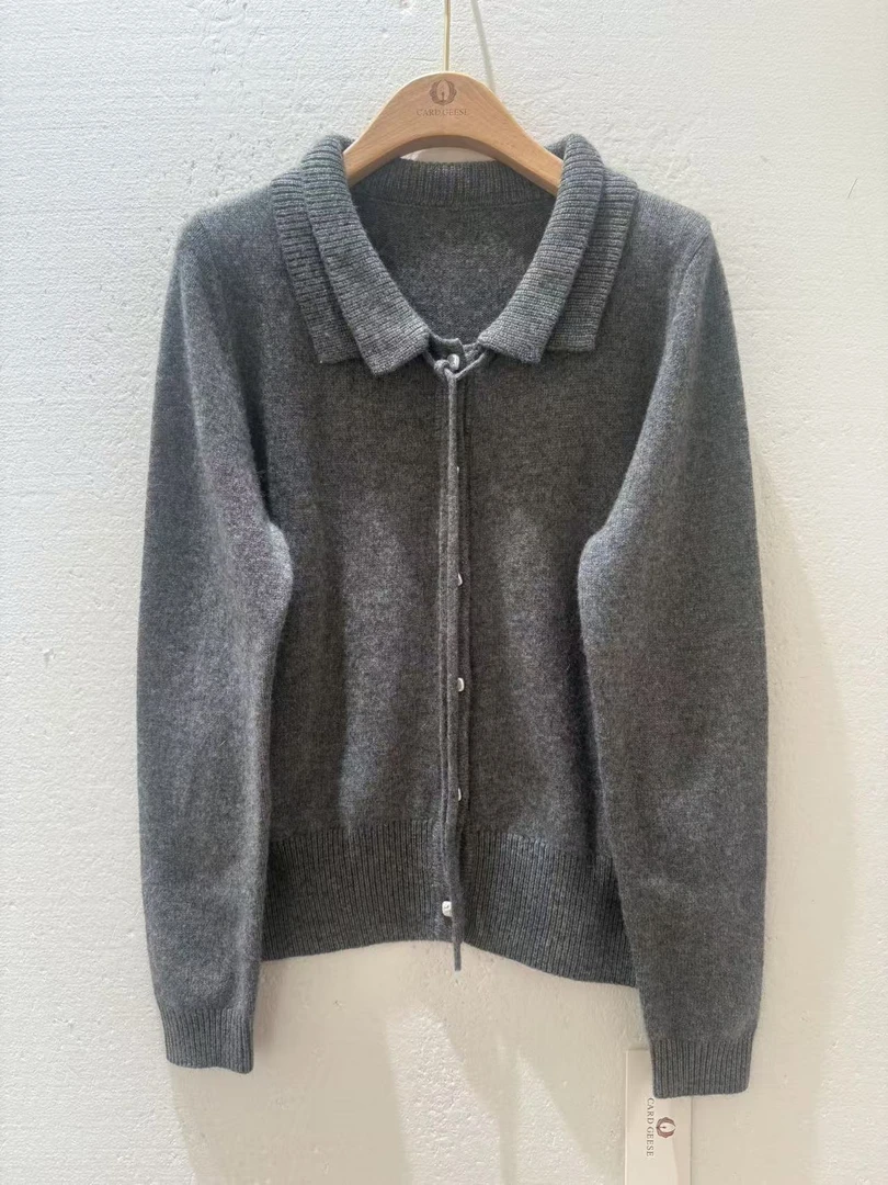 卡雁CARD GEESE24夏设计款时尚百搭针织开衫MYJ2-24M1039-63127