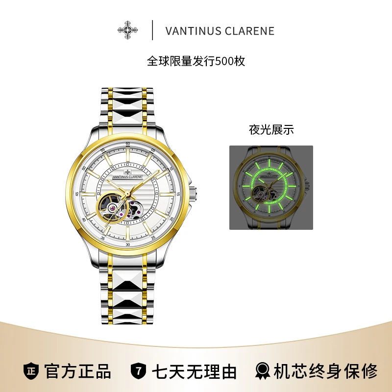 VANTINUS CIARENE开创者系列经典男士全自动手表V2222-G