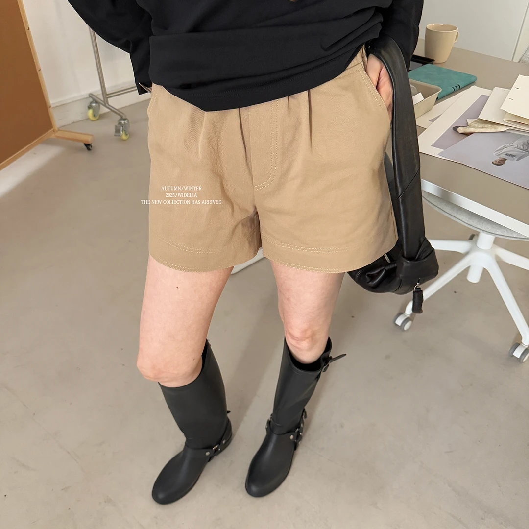 widelia韩版7177 小个子气质直筒辣妹复古个性牛仔短裤显腿长薄款