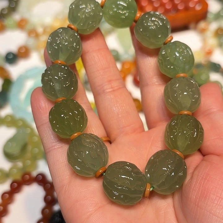 蛇纹石玉未镶嵌手串